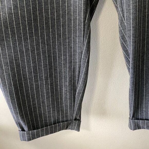 Michel Studio Collection Grey White Pinstripe Pants - Picture 6 of 12